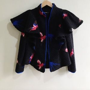Jackie Rogers Embroidered Bird Jacket